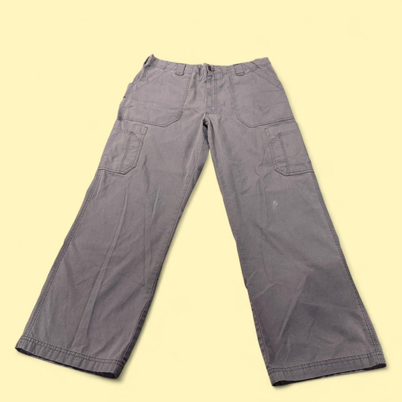 Carhartt Gray Cargo Pants Solid Large - Picture 1 of 5
